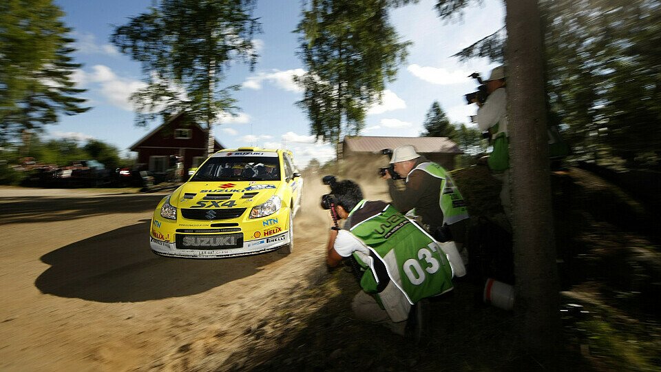 Toni Gardemeister feierte zuletzt bei seiner Heimrallye in Finnland Fahrerpunkte., Foto: Suzuki