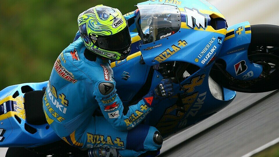 Chris Vermeulen gibt Gas., Foto: Rizla Suzuki