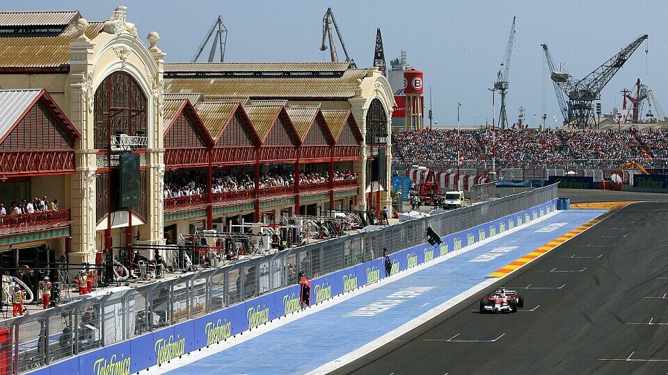 Der erste Besuch in Valencia begeisterte die Formel 1-Welt., Foto: Sutton
