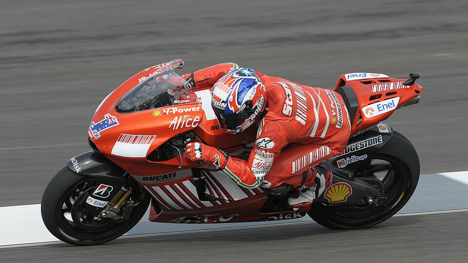 Casey Stoner freut sich auf Motegi., Foto: Ducati