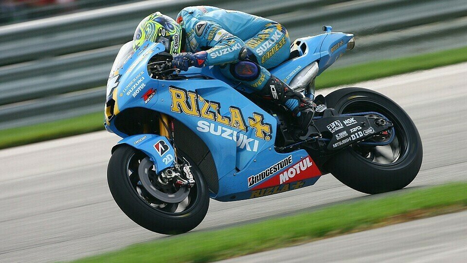 Chris Vermeulen fehlte der Grip am Heck, Foto: Rizla Suzuki