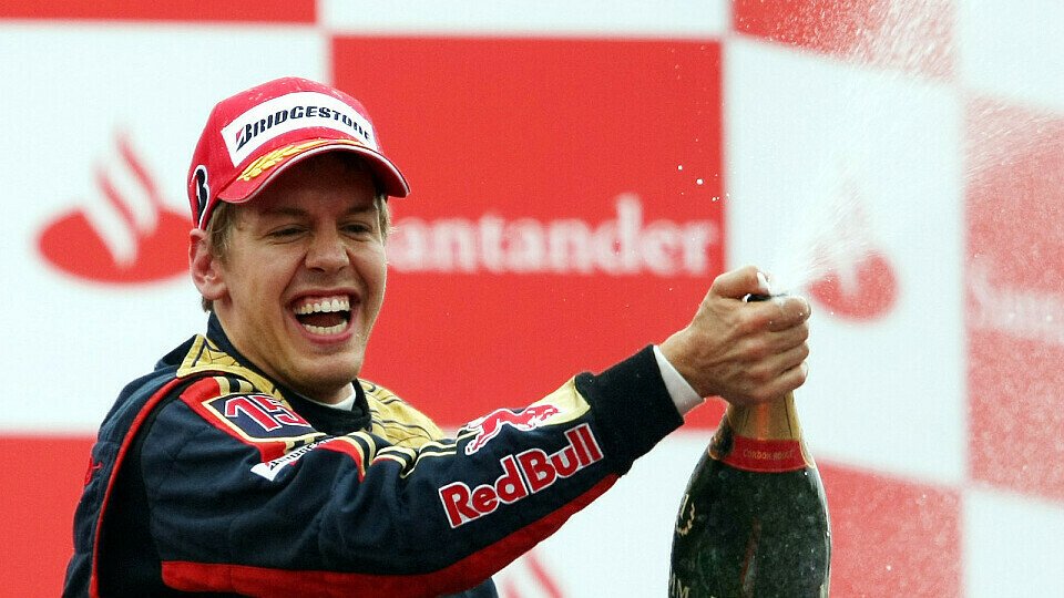 Sebastian Vettel holte beim Italien GP 2008 im unterlegenen Toro Rosso seinen ersten F1-Sieg, Foto: GEPA