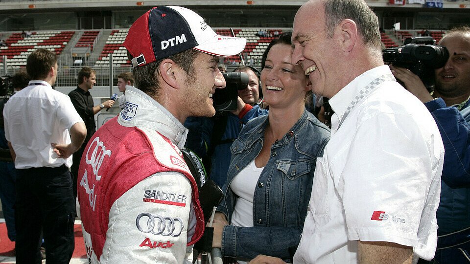 Dr. Wolfgang Ullrich arrangierte sich mit Timo Scheiders zweitem Platz., Foto: Audi