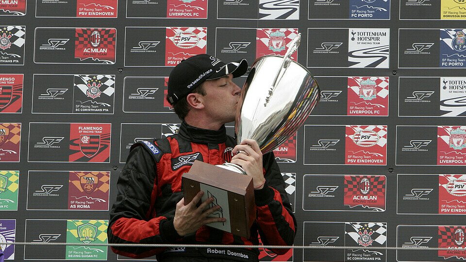 Robert Doornbos gewann ein Rennen am Nürburgring., Foto: Superleague Formula
