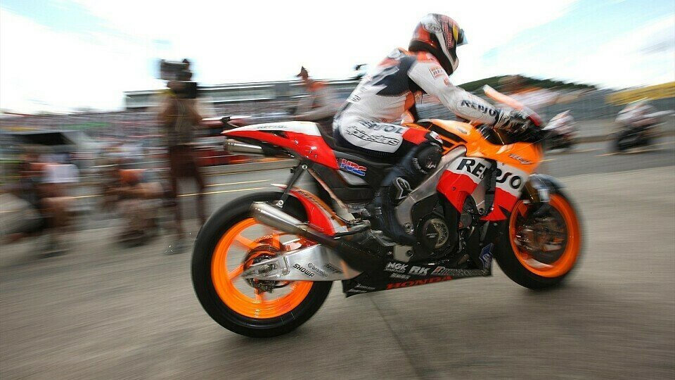 Pedrosa fuhr nur wenige Runden., Foto: Repsol Honda