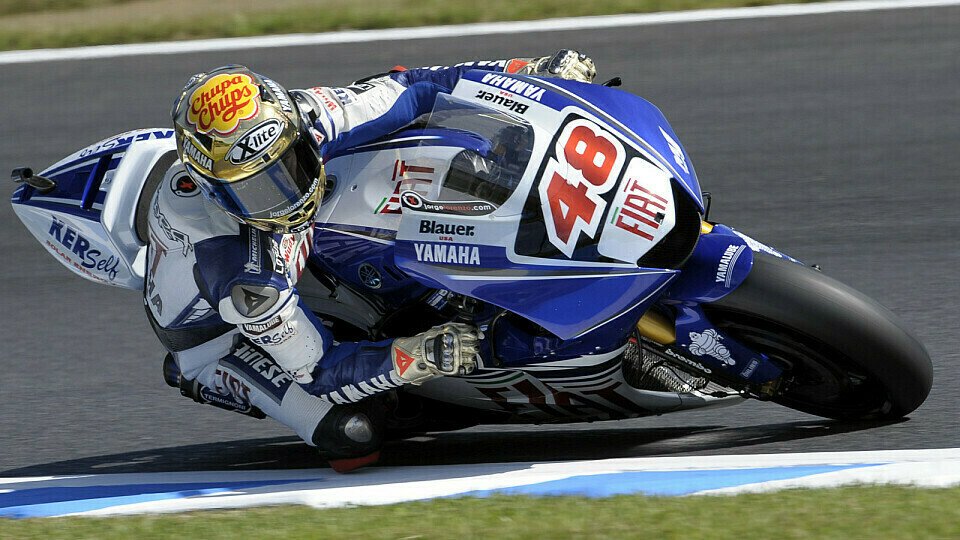 Jorge Lorenzo konnte bei dem kalten Wetter nicht vorne mithalten, Foto: Yamaha Racing