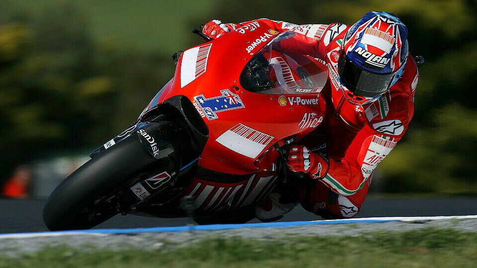Casey Stoner will den Test in Valencia voll nutzen, Foto: Ducati