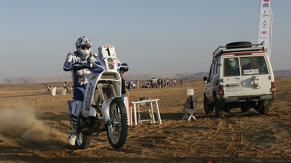 Für David Casteu ist die Dakar 2010 beendet., Foto: Rally Pharaons