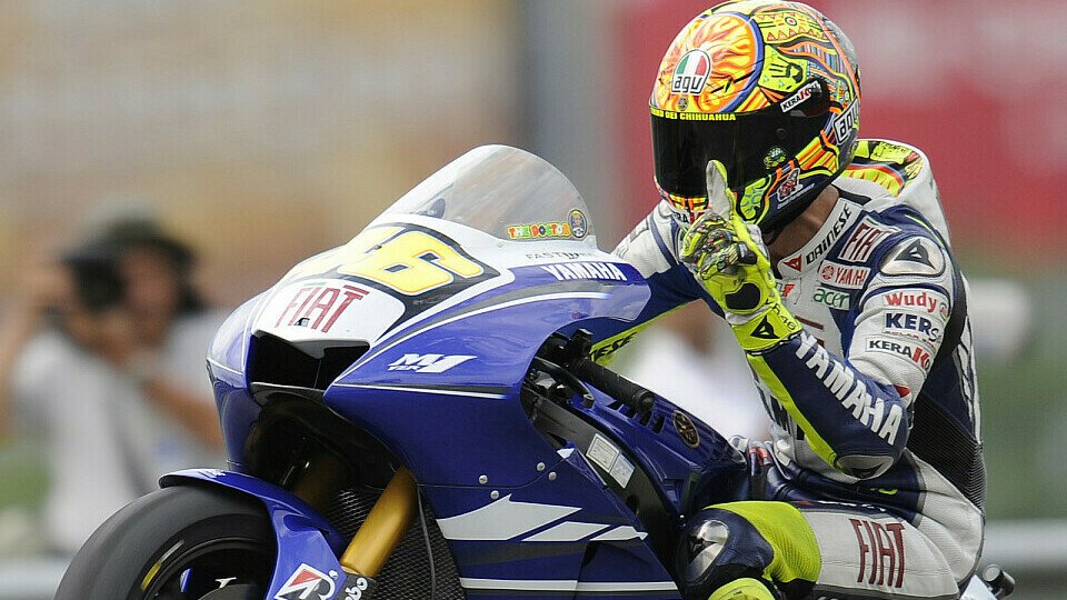 Valentino Rossi zeigte wieder auf, Foto: Yamaha