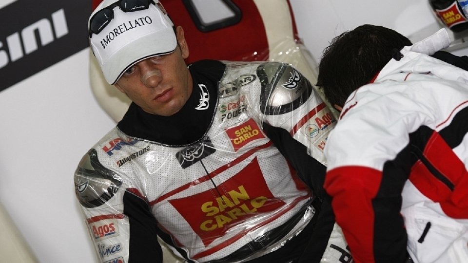Alex de Angelis ist nicht besonders happy, Foto: Honda