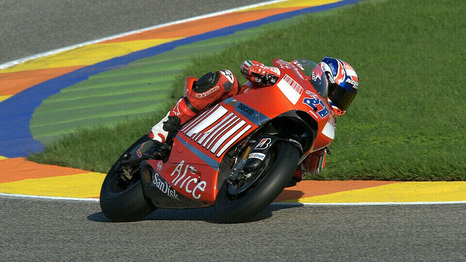 Casey Stoner war wieder ganz vorne., Foto: Ducati
