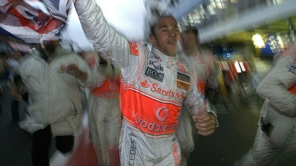 Hamilton am Ziel seiner Träume., Foto: McLaren
