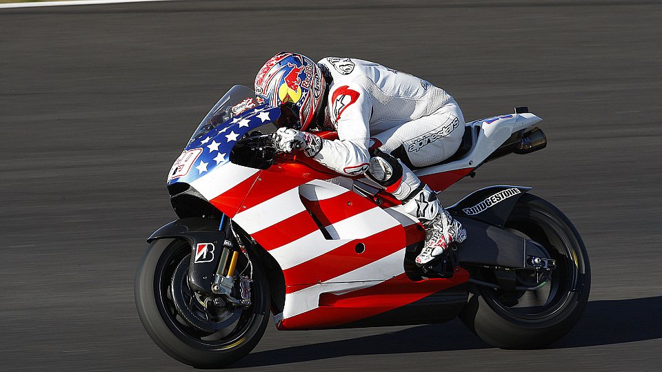Hayden gefallen die neuen Reifen., Foto: Ducati