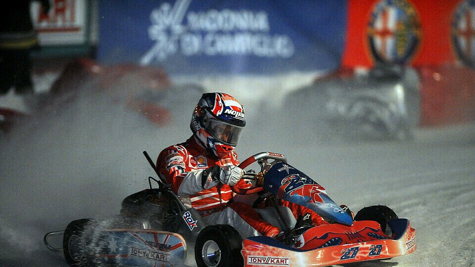 Casey Stoner war im Eis schnell unterwegs., Foto: Ducati