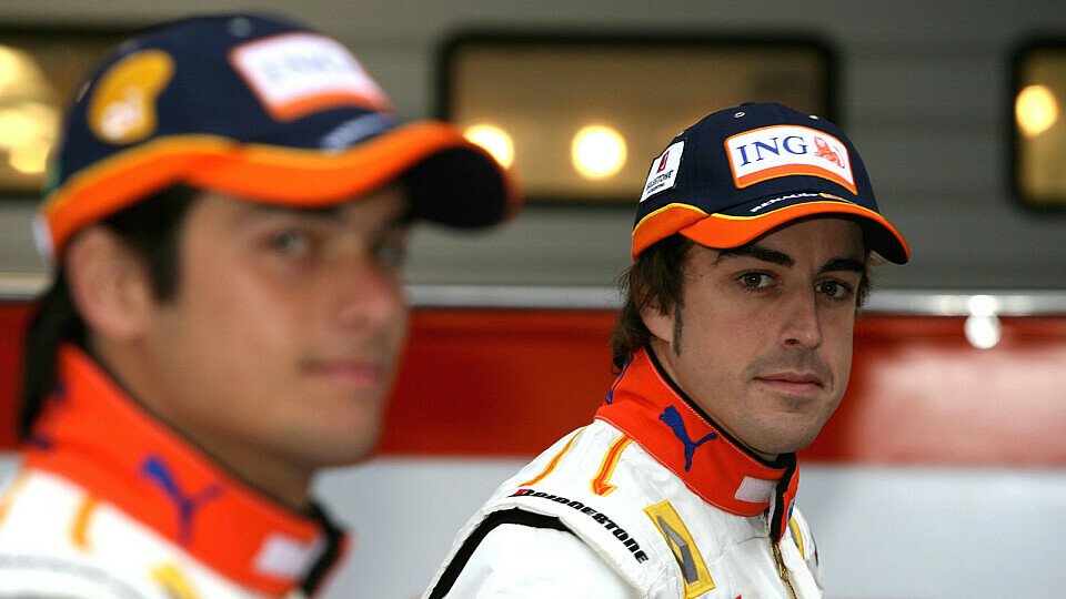 Alonso und Piquet: Bilder aus vergangenen Zeiten, Foto: Sutton