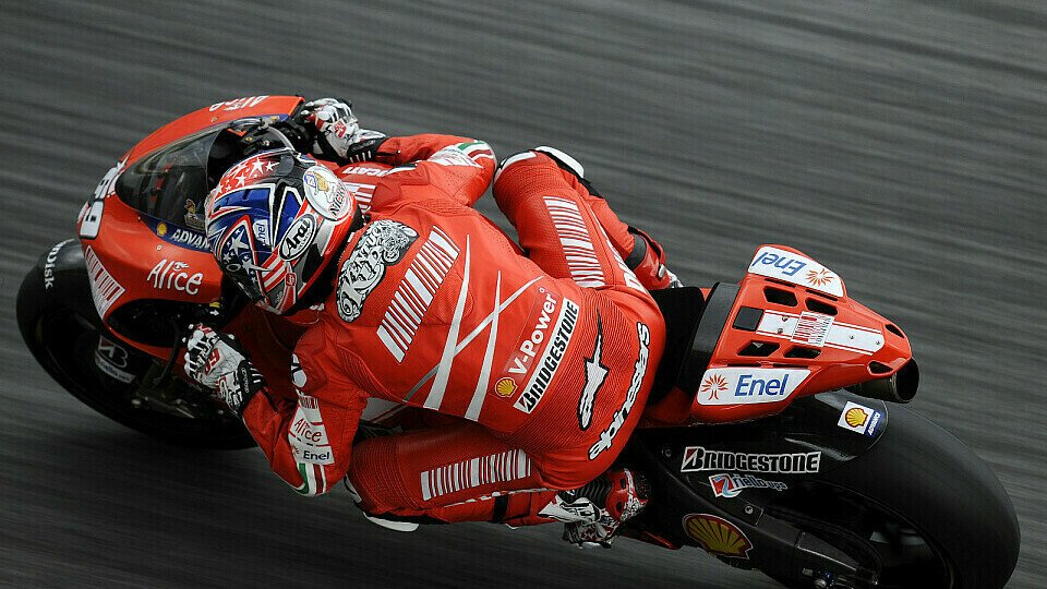 Nicky Hayden durfte die Bestzeit fahren, Foto: Ducati