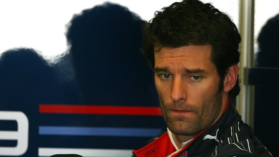 Mark Webber war sichtlich unzufrieden nach dem Test, Foto: Moy/Sutton