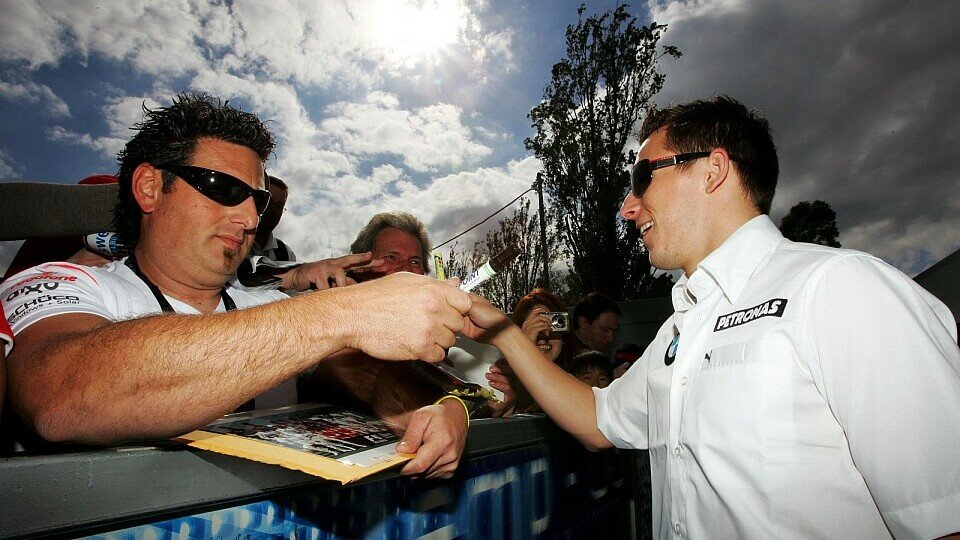 Christian Klien trifft den Gewinner am Hungaroring., Foto: Sutton