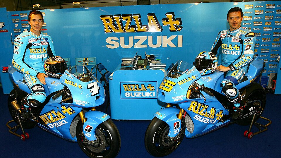 Könnten laut Rossi die Überraschung des Jahres werden: Capirossi und Vermeulen, Foto: Rizla Suzuki