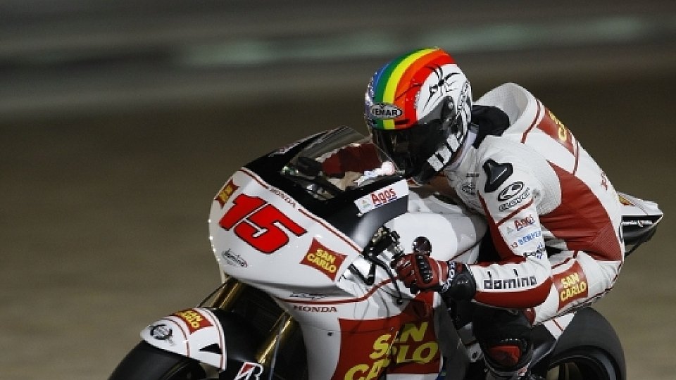 Alex de Angelis schlug in Katar die Honda-Werkspiloten., Foto: Honda