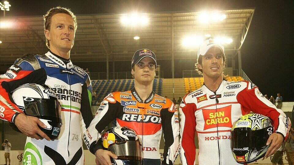 Sete Gibernau und seine MotoGP-Landsleute, Foto: Repsol Media