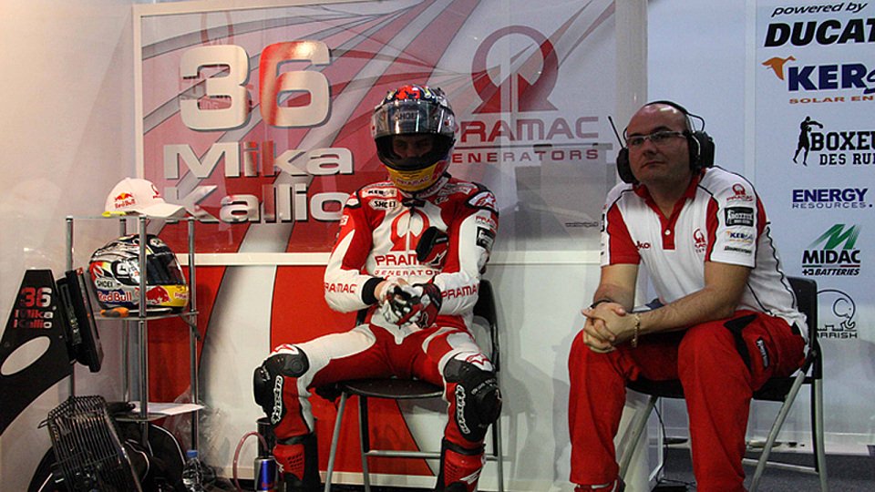 Warten auf die Qualifikation in Motegi - Mika Kallio., Foto: Pramac Racing Warten auf die Qualifikation in Motegi - Mika Kallio., Foto: Pramac Racing
