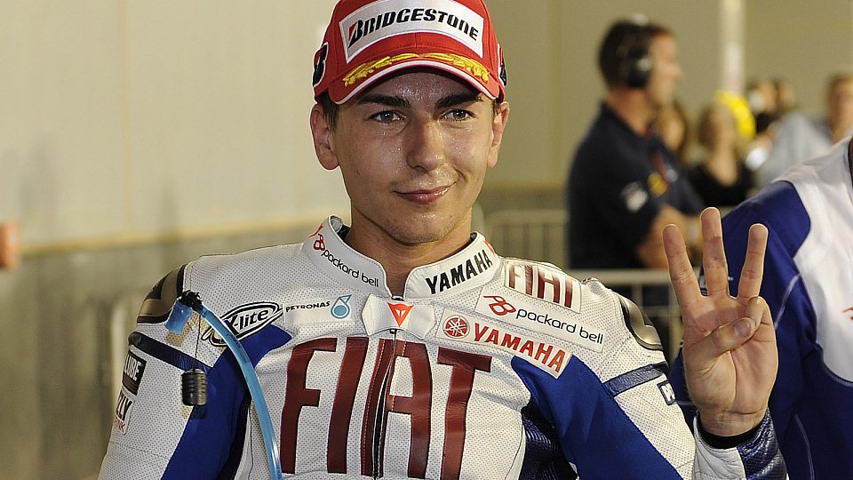 Jorge Lorenzo muss sich manchmal auch mit wenig zufrieden geben können, Foto: Fiat Yamaha