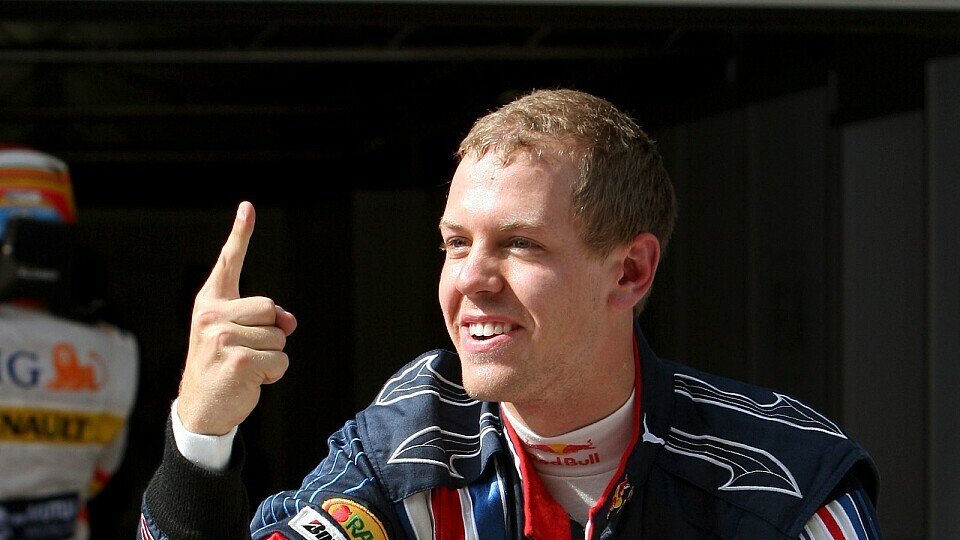 Sebastian Vettel sorgte für Jubel, Foto: Sutton