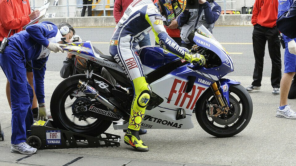 Valentino Rossi rechnete am Sonntag durchaus mit Problemen, Foto: Yamaha Racing