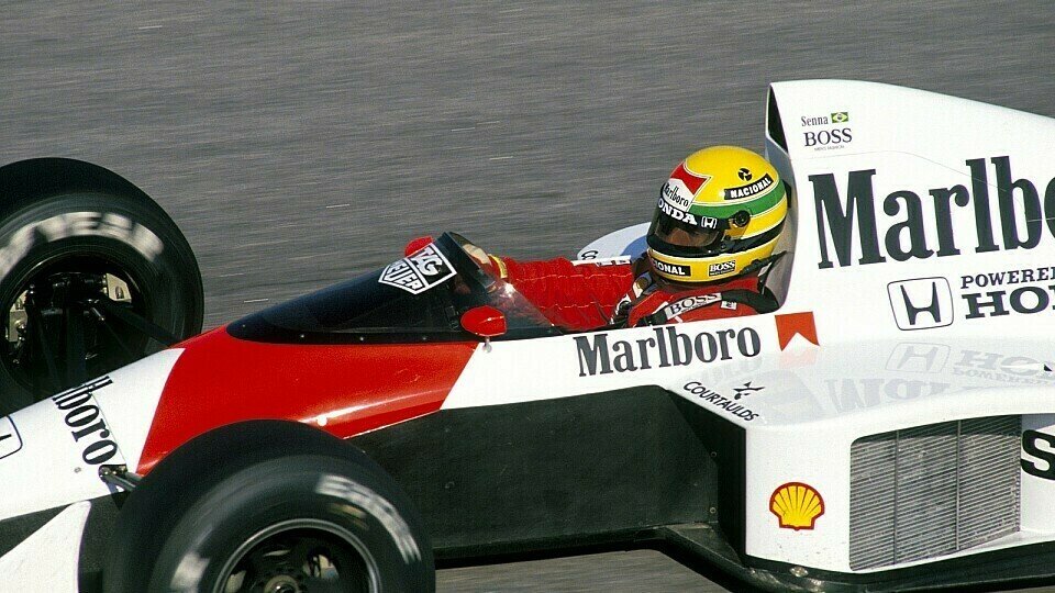 So erinnert sich die Welt an Ayrton Senna: Gelber Helm, schnelles Auto., Foto: Sutton