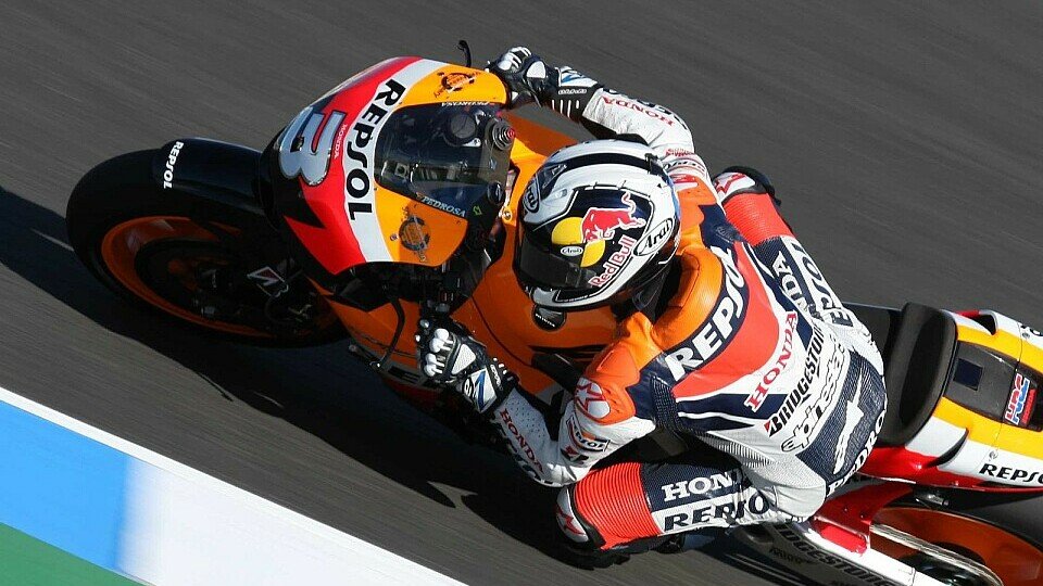 Ein Platz in der ersten Reihe war Pedrosa heute wichtig., Foto: Ronny Lekl