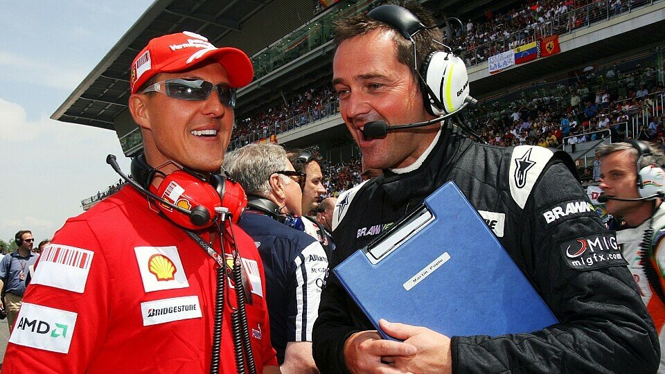 Michael Schumacher ist weiter im Training, Foto: Sutton