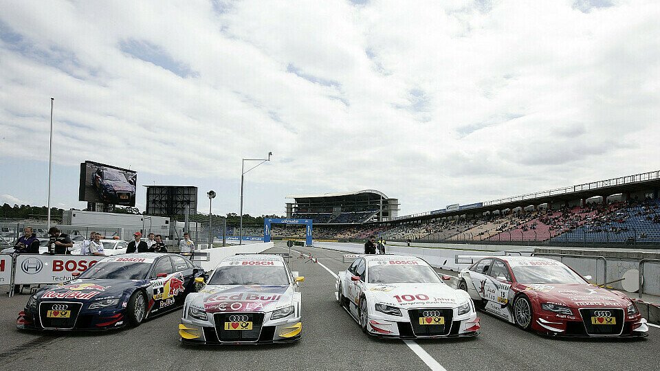 Die ersten beiden Startreihen sind morgen fest in Audi-Hand., Foto: Audi