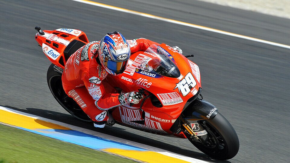 Nicky Hayden kämpft weiter mit den Hürden des Setups., Foto: Ducati