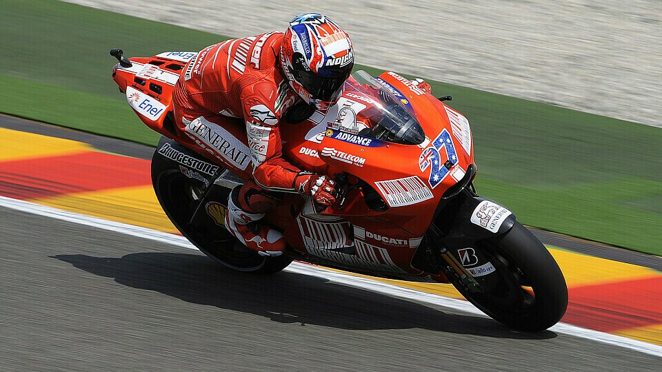 Stoner schnappte sich die Bestzeit., Foto: Ducati