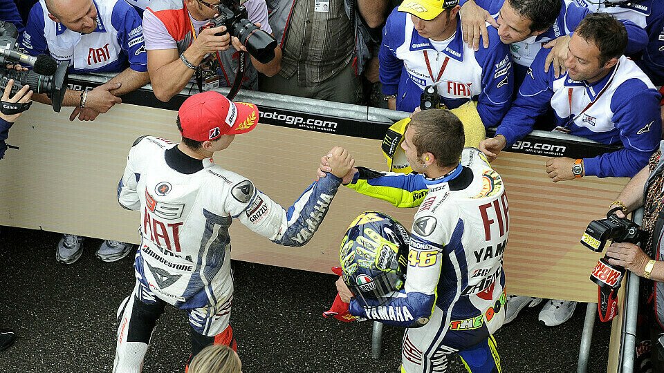 Valentino Rossi und Jorge Lorenzo durften zufrieden sein, Foto: Yamaha