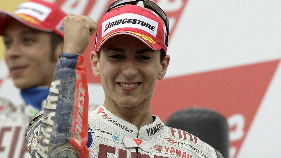 Jorge Lorenzo holte seinen ersten MotoGP-Sieg in Katalonien 2008., Foto: Yamaha