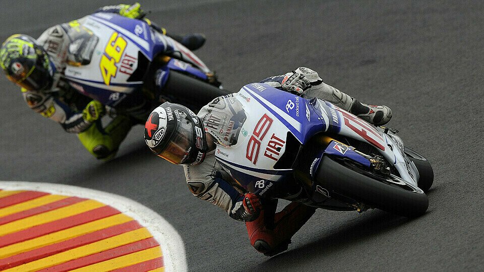 Jorge Lorenzo begann das Wochenende vor Valentino Rossi., Foto: Bridgestone