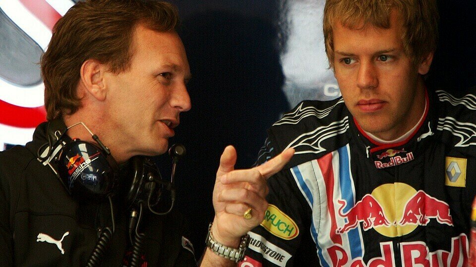 Christian Horner vertraut auf seine Piloten, allen voran Sebastian Vettel, Foto: Sutton