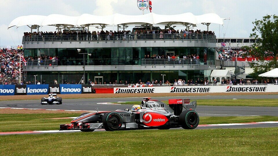 Lewis Hamilton hängte sich rein, Foto: Sutton