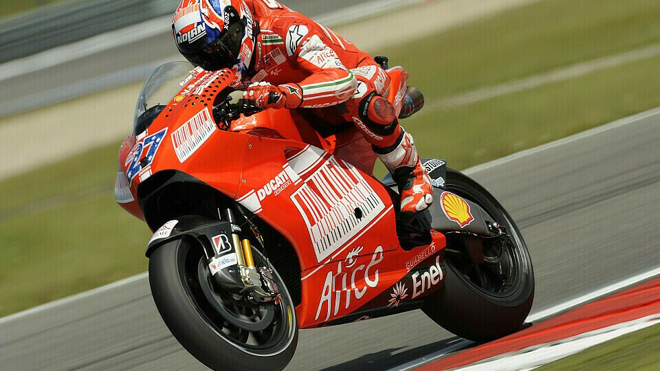 Stoner würde sich Regen wünschen., Foto: Bridgestone