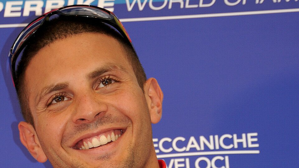 Michel Fabrizio hatte bei den Tests allen Grund zur Freude., Foto: Ducati