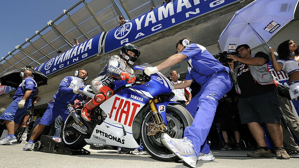 Jorge Lorenzo hatte zu kämpfen, Foto: Yamaha