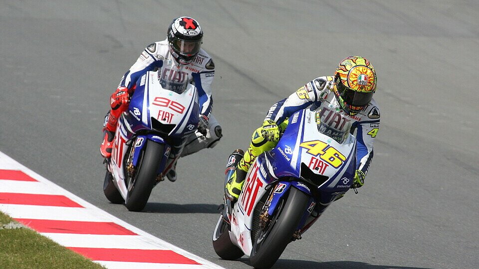 Rossi hatte im Kampf gegen Lorenzo fast immer die Nase vorn., Foto: Ronny Lekl