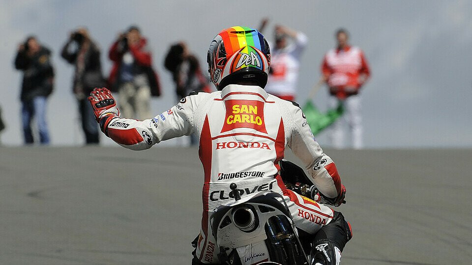 Bei Gresini Honda gab es viel zu jubel, Foto: Milagro