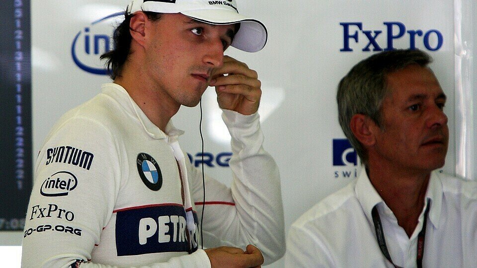 Kubica denkt an sein Team., Foto: Sutton