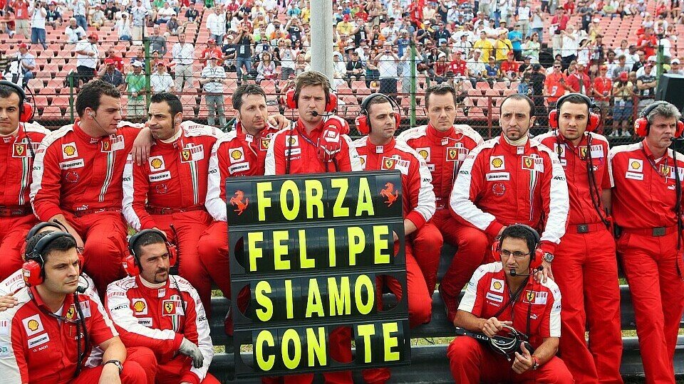 Die Gedanken der Ferrari-Mitglieder sind bei Massa, Foto: Sutton