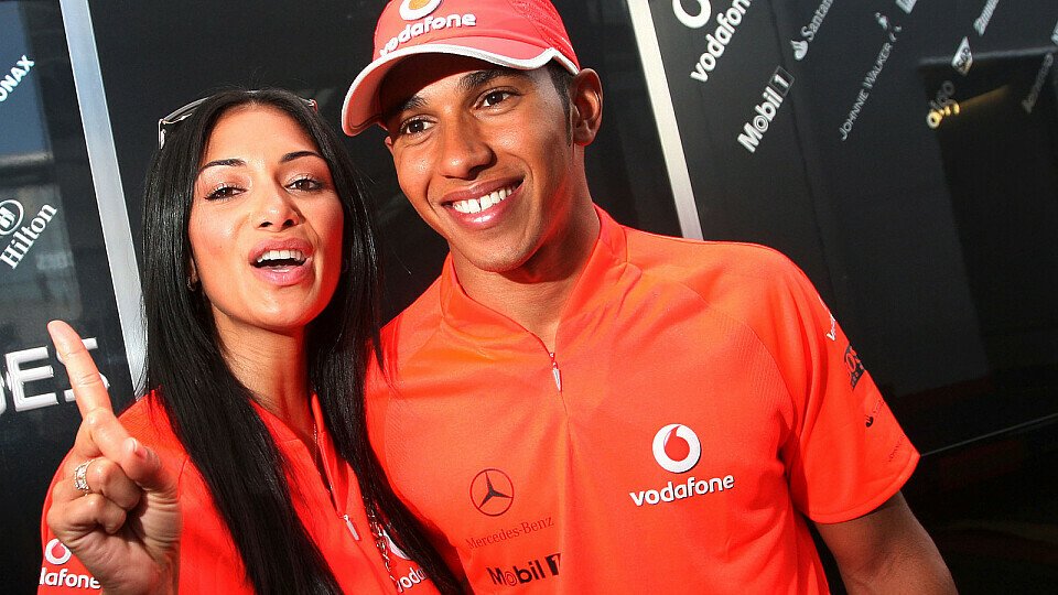 Lewis Hamilton und Nicole Scherzinger durften sich wieder freuen., Foto: Sutton