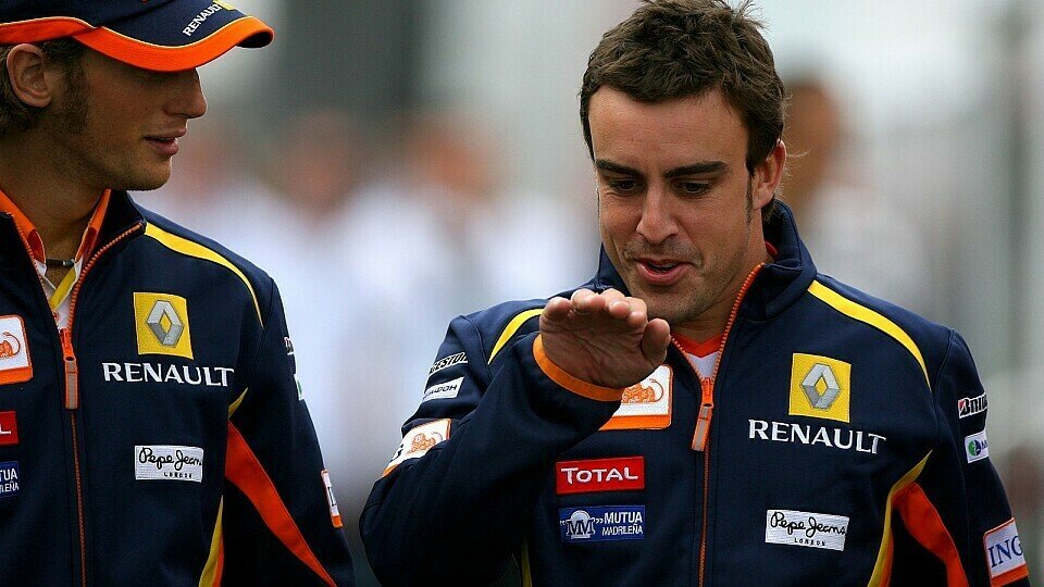 Alonso verrät Grosjean, worauf es in Monza ankommt, Foto: Sutton