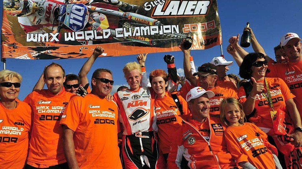 Die deutsche Stephanie Laier sicherte sich am Samstag den Frauen-Weltmeistertitel im MotoX., Foto: Youthstream